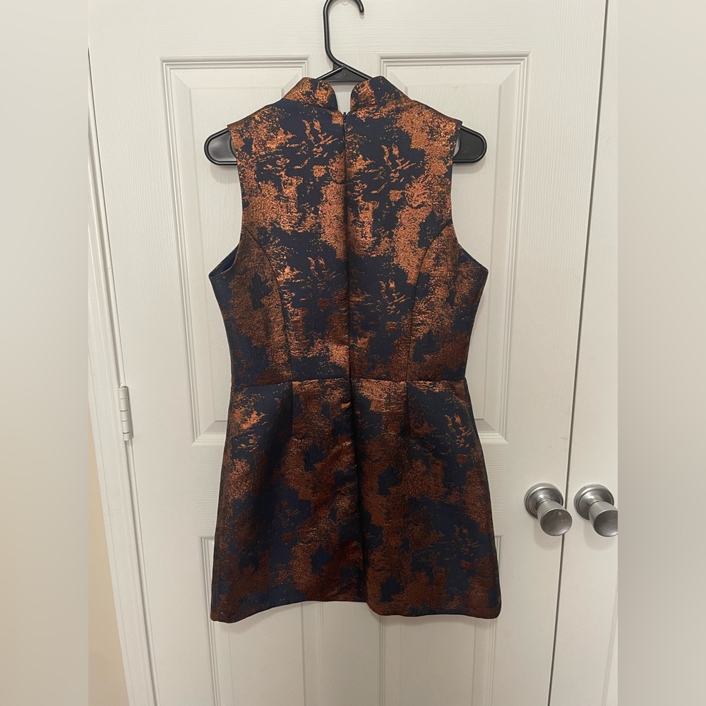 Warehouse Metallic Shift Dress View 3